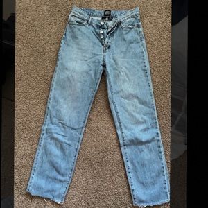 BDG light wash button up jeans